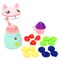 Zoo Troop: Kitty Smoothie Maker - 19 Pieces - Animal Themed Kitchen Playset, Battery Operated Toy Appliance, Food & Cooking Accessories, Kids Ages 2+